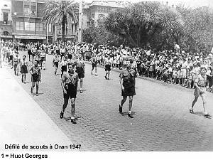 DEFILE SCOUTS ORAN 1947 01